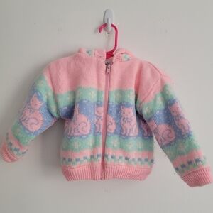 Vintage Rosenau toddler knitted sweater size 18-24 months